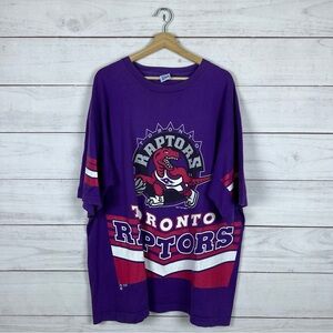 Vintage 90s Toronto Raptors AOP Salem NBA T-Shirt 2XL